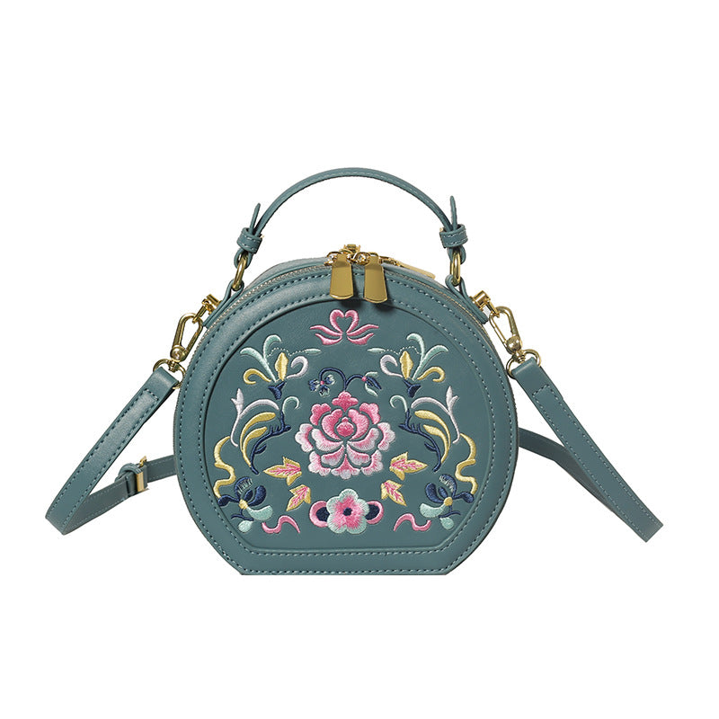 Vintage Floral Embroidered Handbag Bowlift