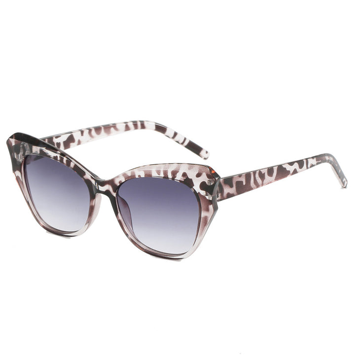 Women's Cat-Eye Sunglasses with Extravagant Mirror Design Bowlift