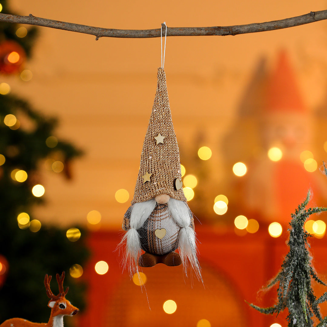 Decorative Plush Gnome Ornament Bowlift