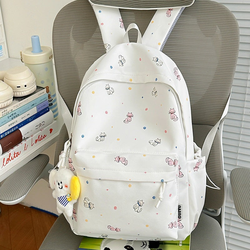 Playful Character-Themed School Backpack Bowlift