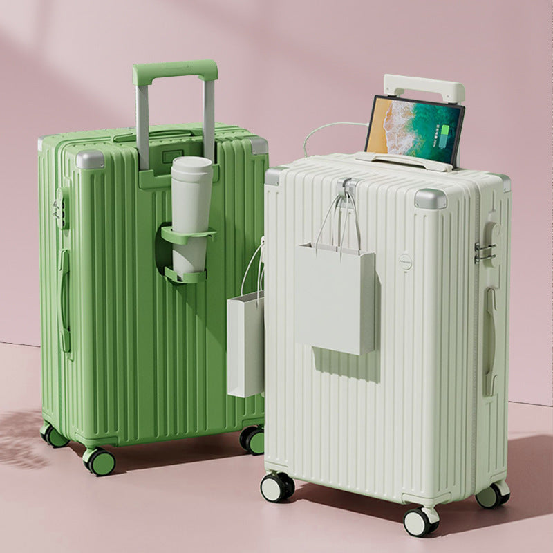 Unisex Textured Lightweight Spinner Luggage Bowlift
