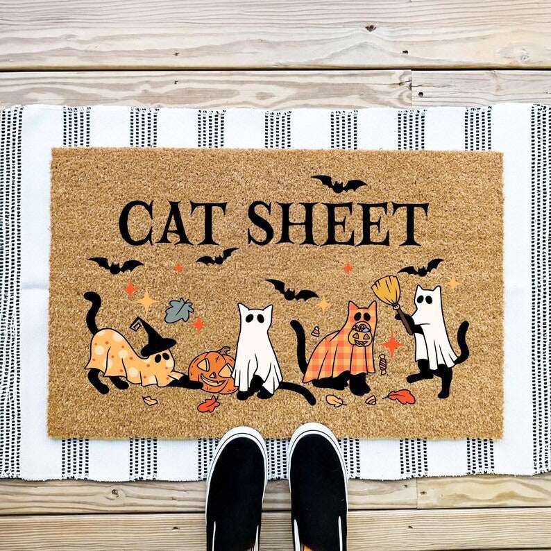 Halloween-Themed Welcome Mat Bowlift