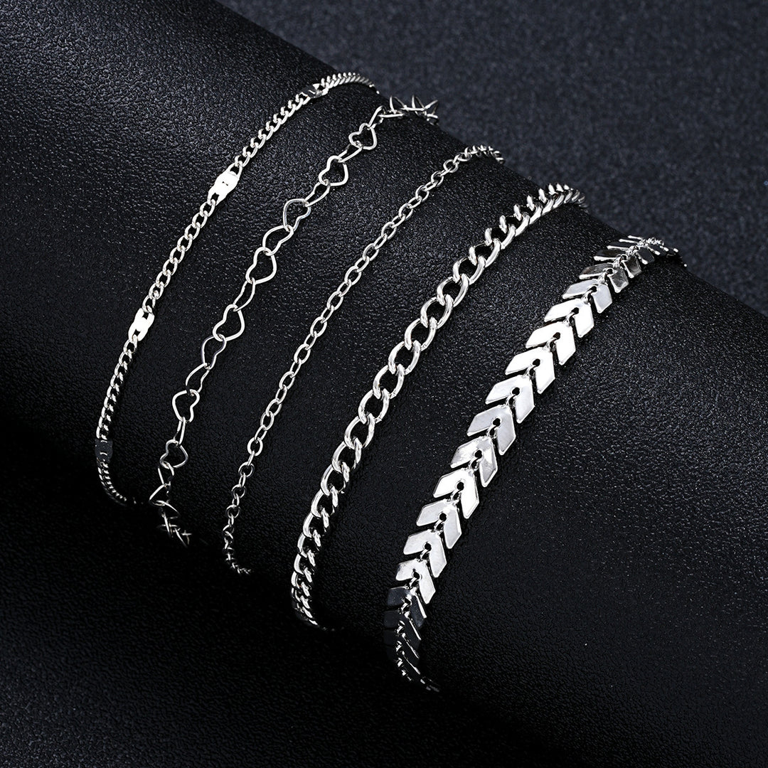 Multi-Layered Chain Bracelet Set Bowlift