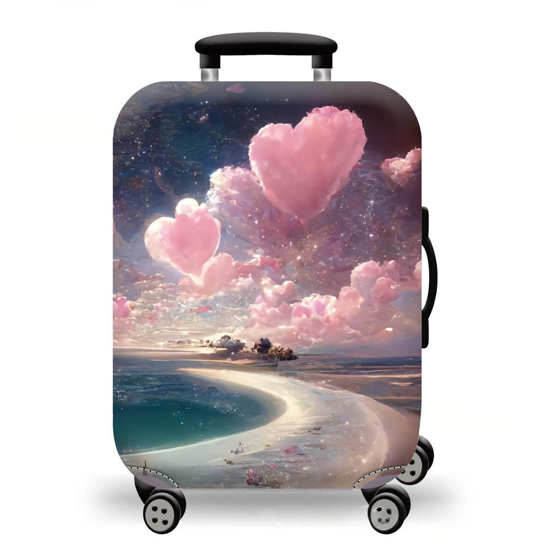 Unisex Hard-shell suitcase with stunning mountain landscape design Bowlift
