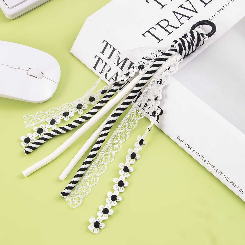 Decorative Lace and Braided Keychain Bowlift