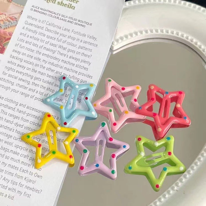 Playful Star-Shaped Hair Clips Bowlift