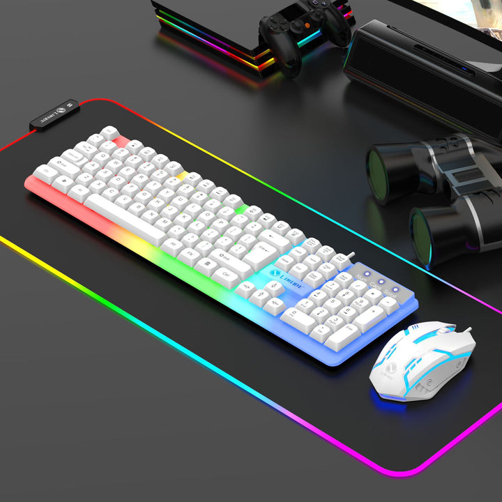 RGB Touch-Sensitive Gaming Keyboard with Precision Mouse Bowlift