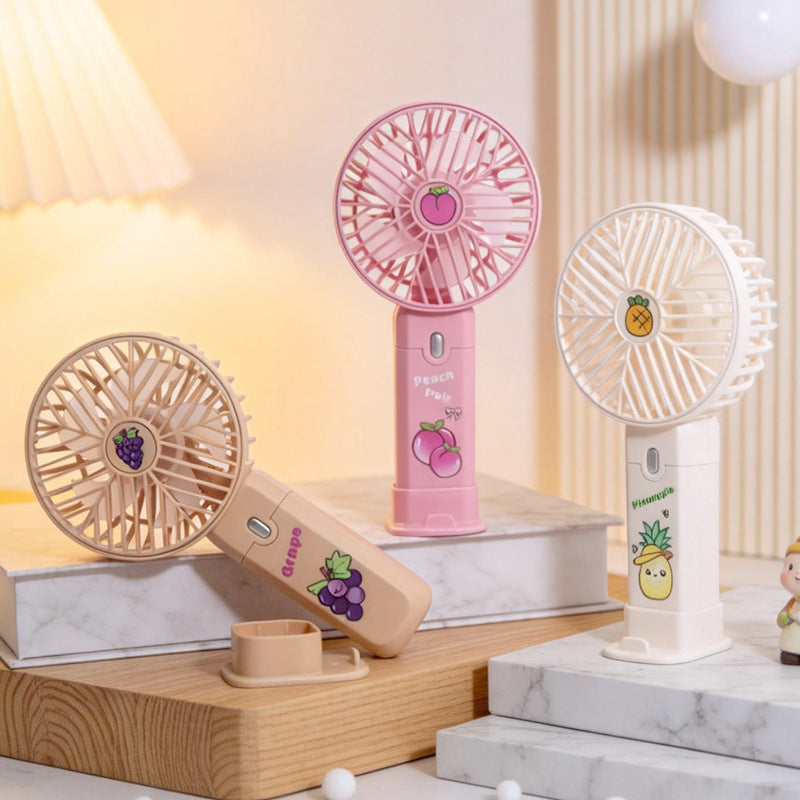 Portable battery-operated handheld fan with multiple speed settings Bowlift