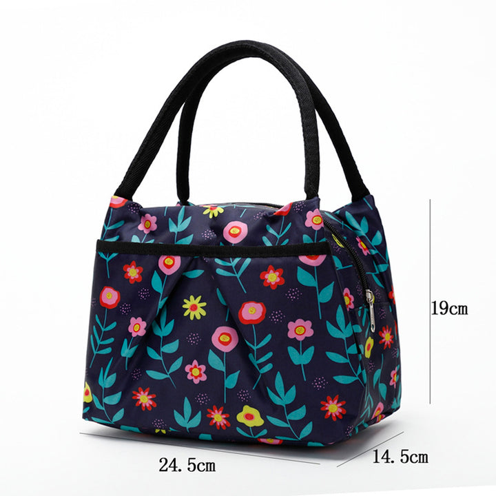 Floral Insulated Lunch Cooler Bag Bowlift