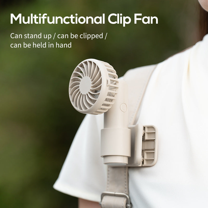 Portable Fan with 3 Speeds, Rechargeable Battery and Foldable Design
