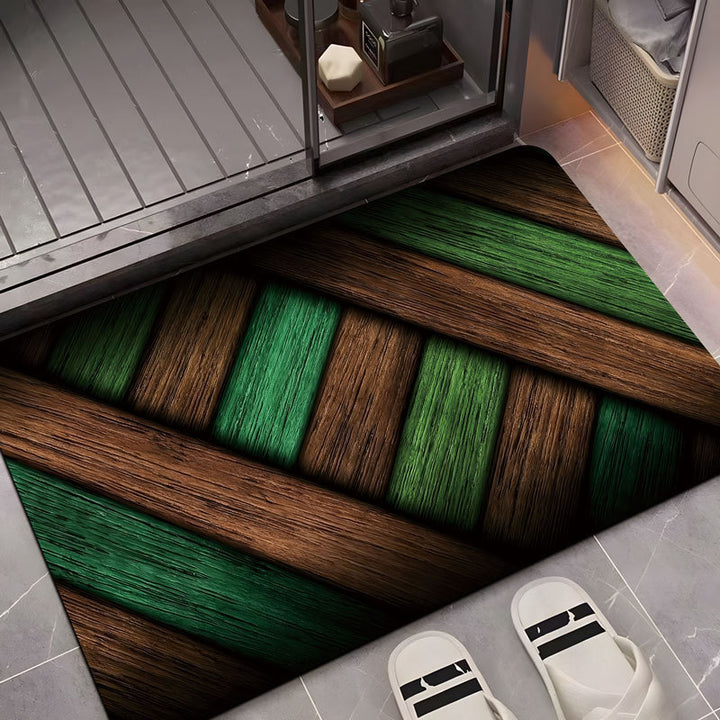 Decorative Wood Grain Area Mat Bowlift