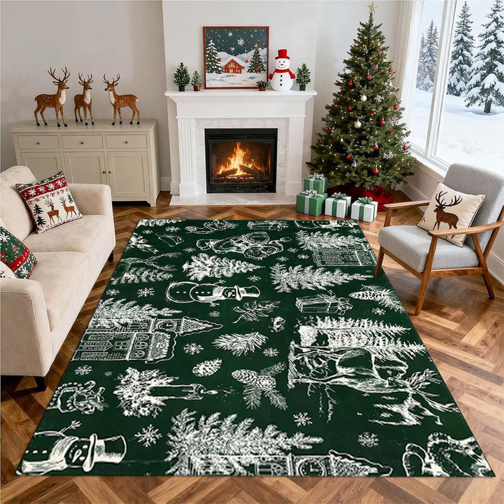 Christmas-Themed Area Rug Bowlift