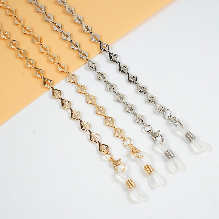 Decorative Diamond-Linked Eyewear Chain Bowlift
