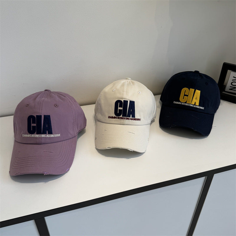 Men's Distressed Motivational Baseball Cap Bowlift