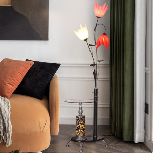 Artistic Floral Floor Lamp