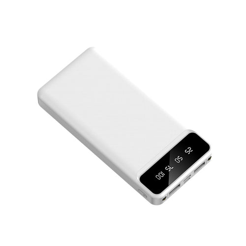 Portable power bank with integrated multi-cable and digital charging display Bowlift