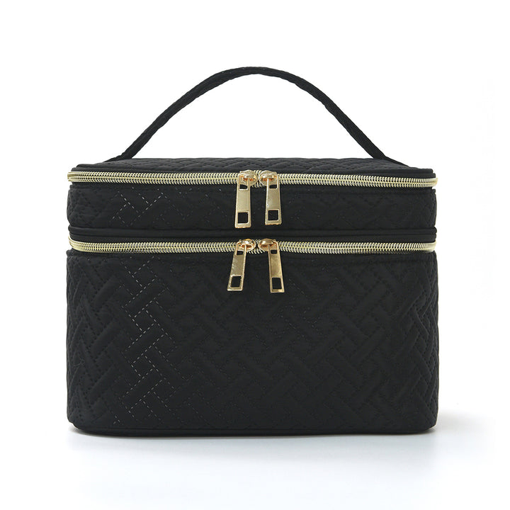 Cosmetic organizer bag with double compartment system Bowlift