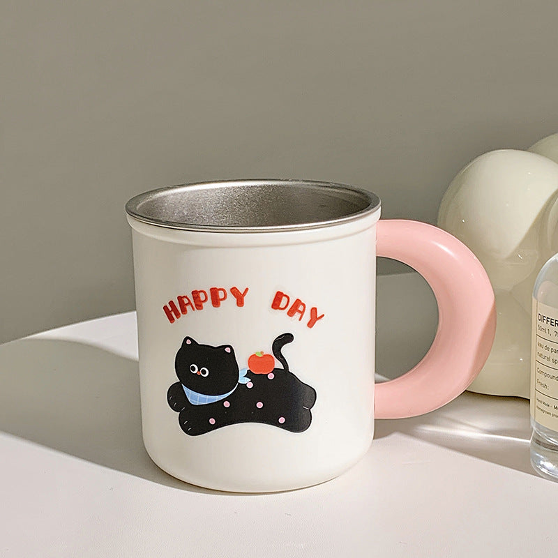 Insulated drinking cups with cheerful dog design Bowlift