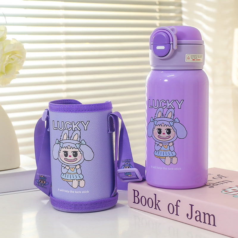 Insulated stainless steel water bottle with cute design Bowlift