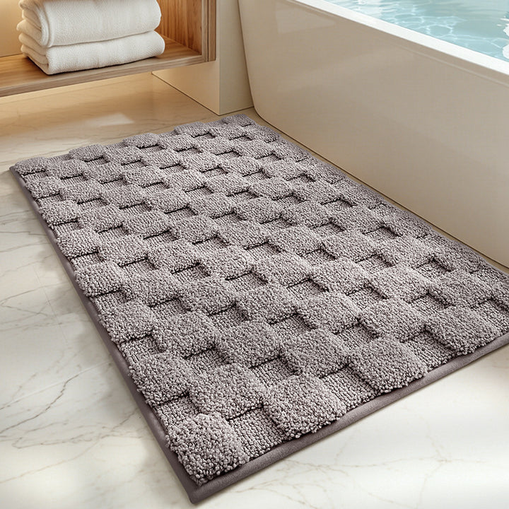 Textured Memory Foam Bath Mat Bowlift