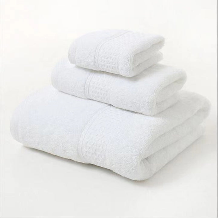 Terry Bath Towel Set with Elegant Structure Bowlift