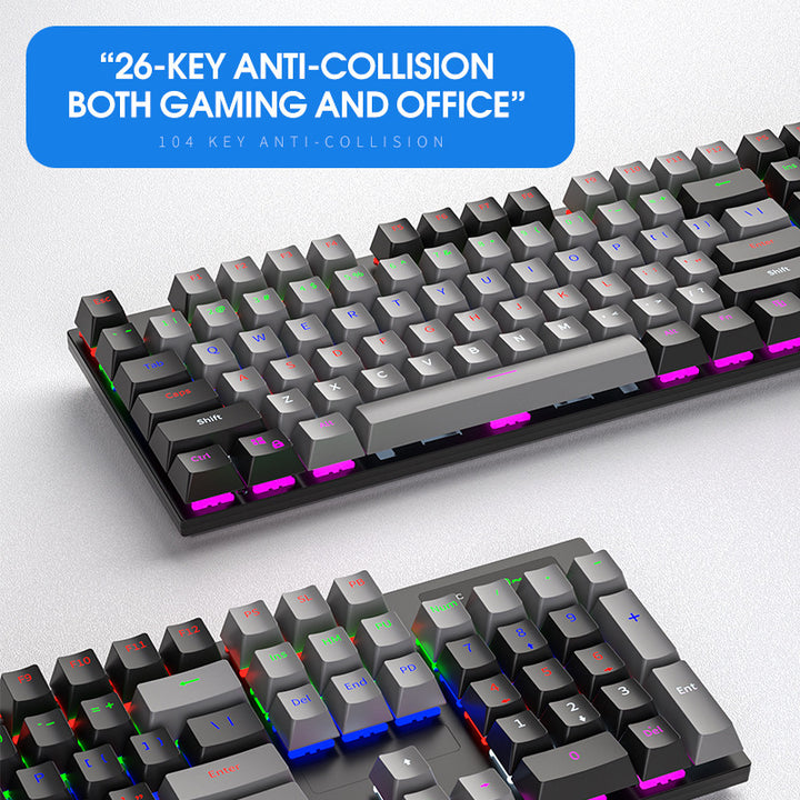 Ergonomic RGB Mechanical Gaming Keyboard Bowlift