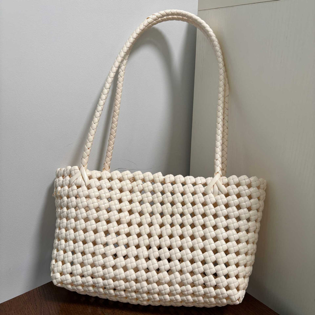 Handwoven shopping bag with soft handle Bowlift