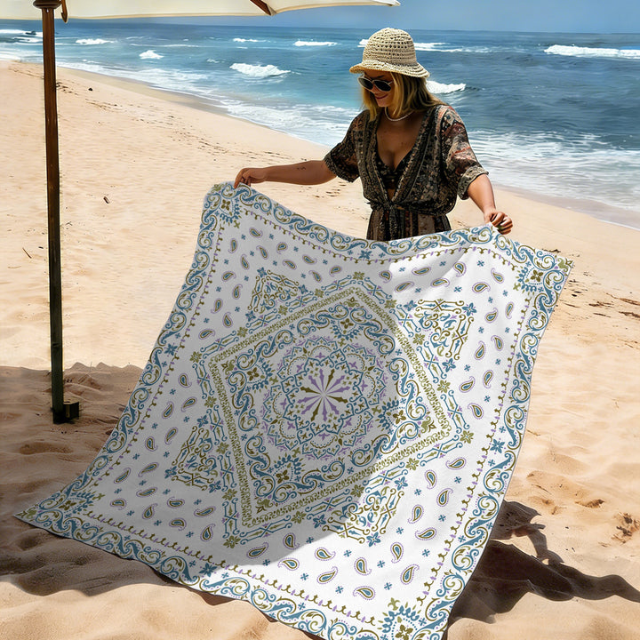 Mandala Design Beach Mat Bowlift