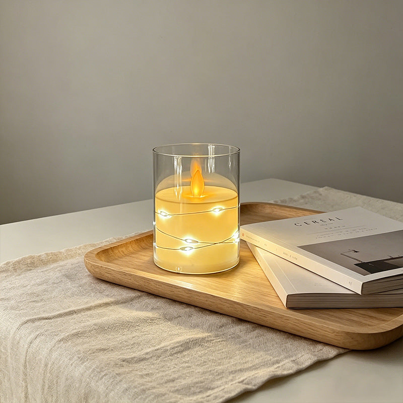 LED Scented Candle with Flame Effect Bowlift