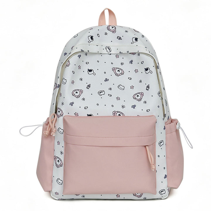 Playful Bunny Ears Printed Backpack Bowlift