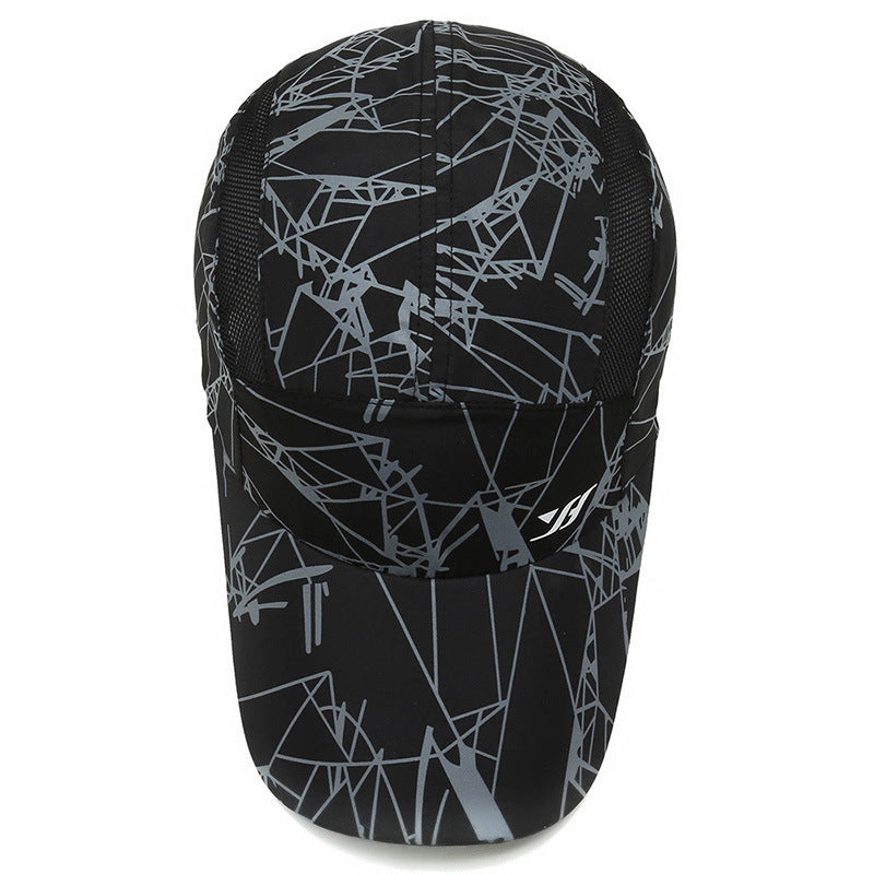 Women’s sporty running cap with stunning geometric pattern Bowlift