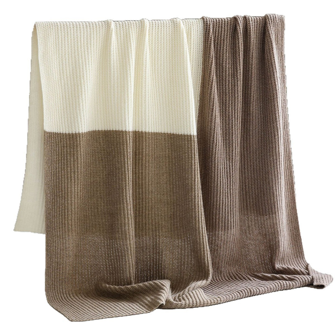 Cozy Knitted Throw Blanket