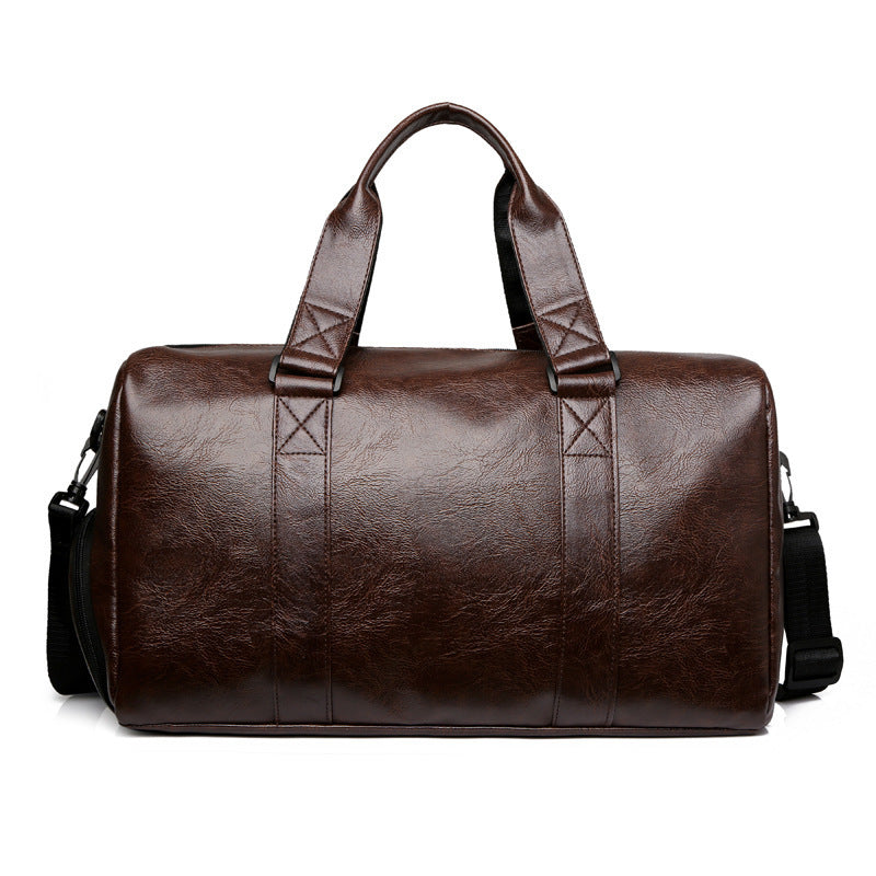 Stylish Leather Travel Duffel Bag Bowlift