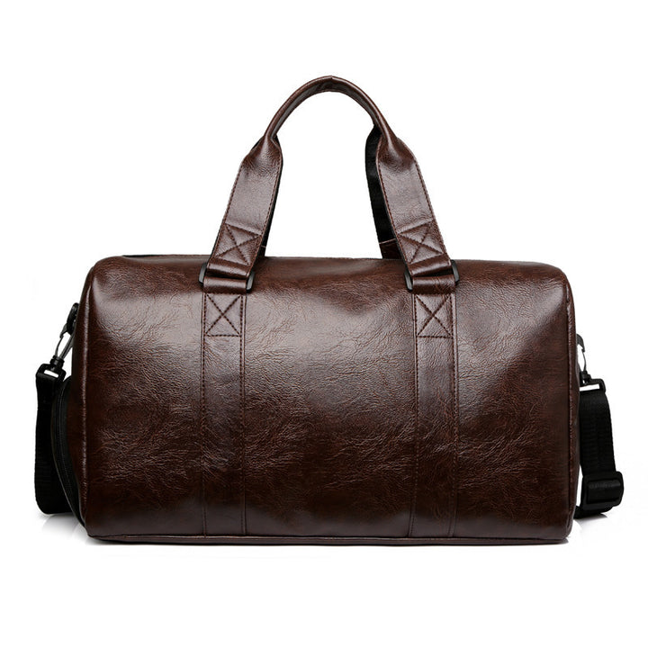 Stylish Leather Travel Duffel Bag Bowlift
