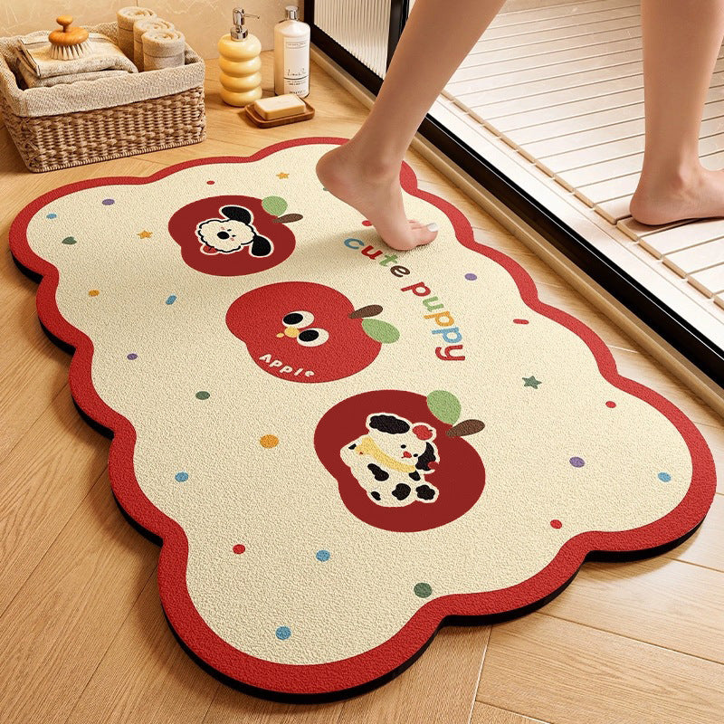 Cute Animal-Themed Memory Foam Bath Mat Bowlift