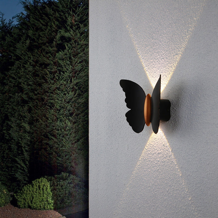 Creative Butterfly Shape Outdoor Patio LED Wall Sconce Lamp | Bowlift