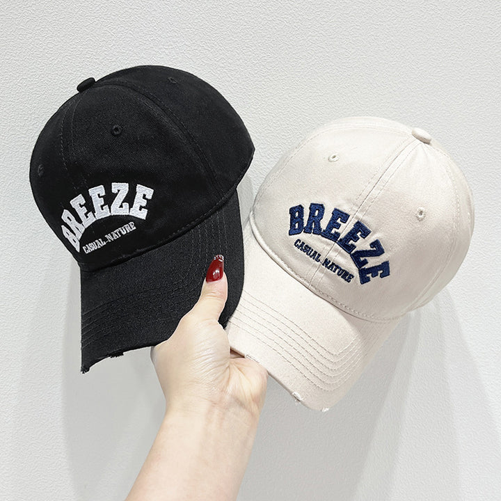 Men's Casual Distressed Cotton Cap Bowlift