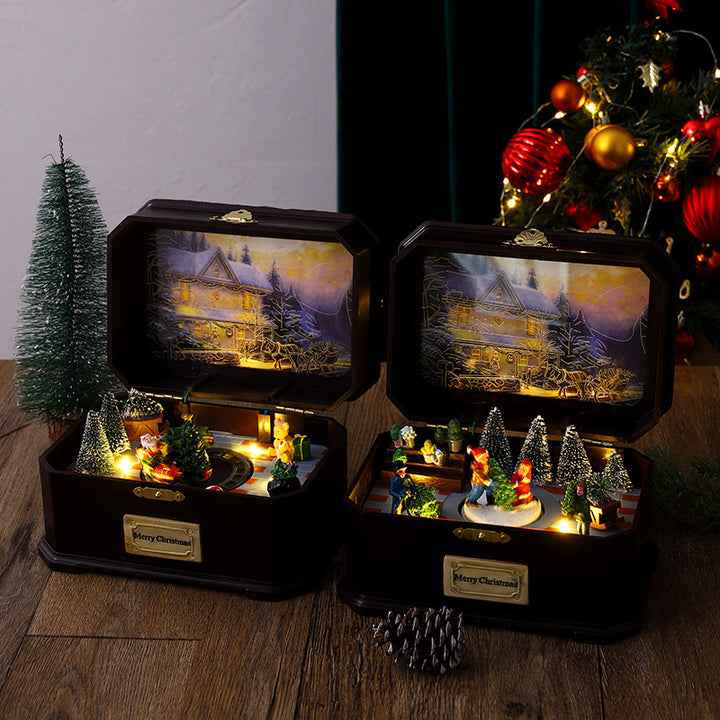 Christmas village music box Bowlift