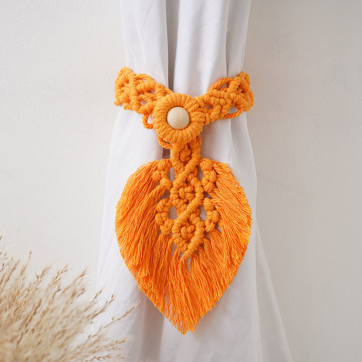 Macrame Curtain Tieback Holder Bowlift