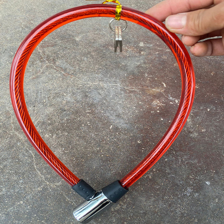 Heavy-Duty Bicycle Security Cable Lock System Bowlift