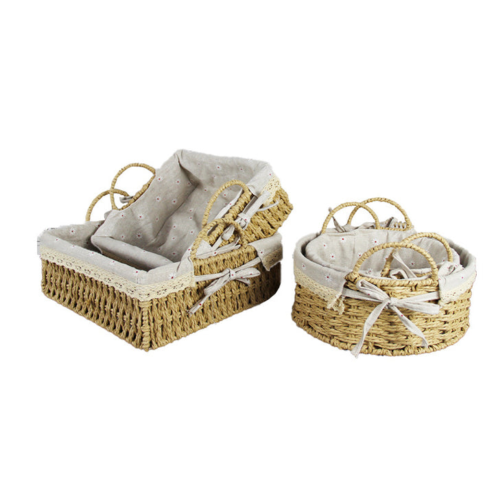 Handcrafted Woven Storage Basket Bowlift