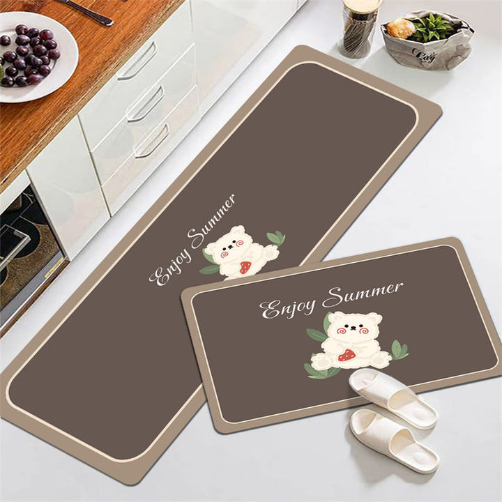 Motivational Phrase Kitchen Mat