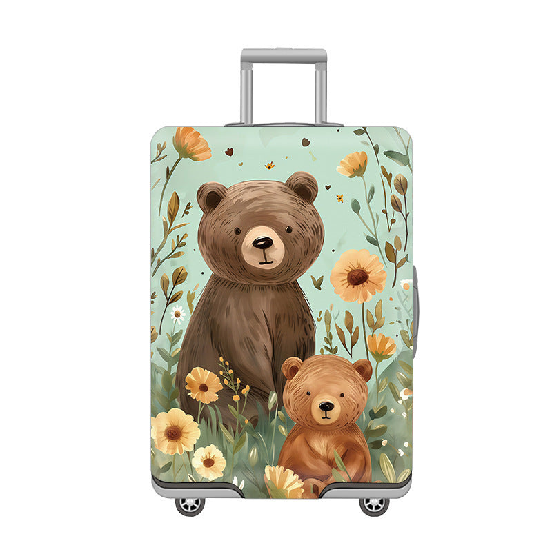 Women’s Hard Shell Suitcase with Cheerful Cat Design Bowlift
