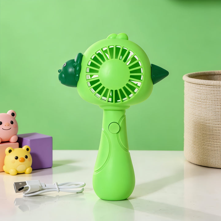 Unisex rechargeable handheld fan with cute animal design, USB rechargeable and child-safe Bowlift