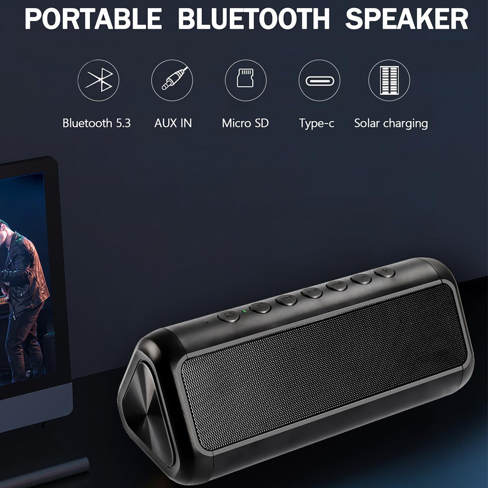 Portable Bluetooth speaker with solar charging function Bowlift