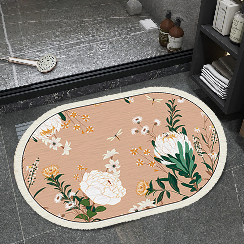 Floral Pattern Bathmat Bowlift