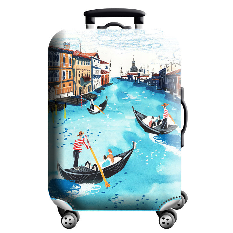 Unisex hard-shell suitcase with modern geometric design Bowlift