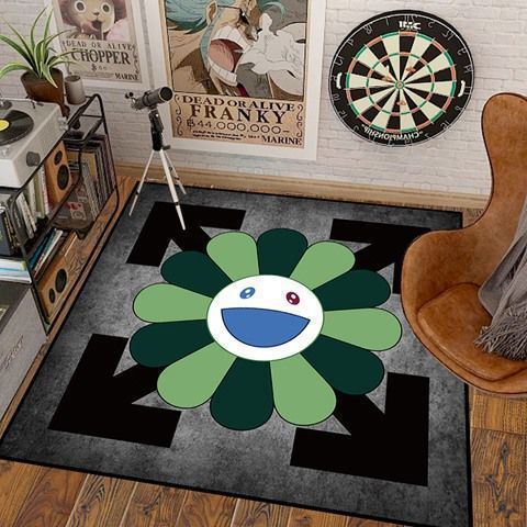 Artistic Flower Shaped Area Rug Bowlift