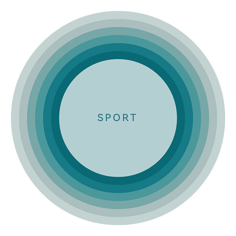 Abstract Sports-Themed Area Mat Bowlift