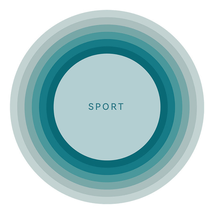 Abstract Sports-Themed Area Mat Bowlift
